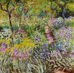 Claude Monet - The Iris Garden at Giverny