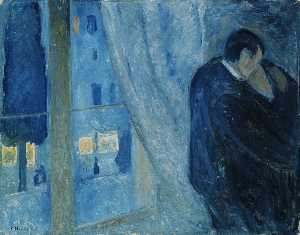 Edvard Munch - Kiss by the window