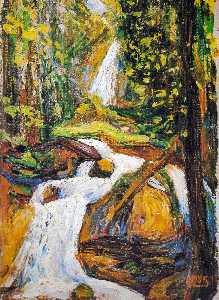Wassily Kandinsky - Kochel - Waterfall I