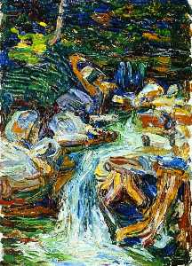Wassily Kandinsky - Kochel - Waterfall II