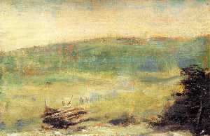 Georges Pierre Seurat - Landscape at Saint-Ouen