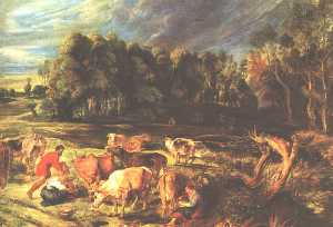 Peter Paul Rubens - Landscape with Cows
