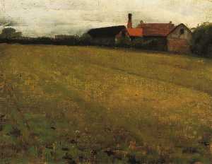Cecilia Beaux - Landscape with Farm Building