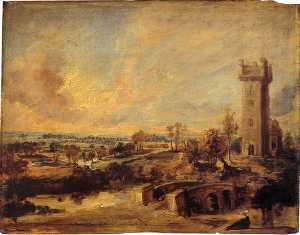 Peter Paul Rubens - Landscape with Tower