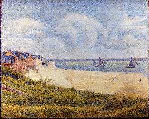 Georges Pierre Seurat - Le Crotoy, Downstream