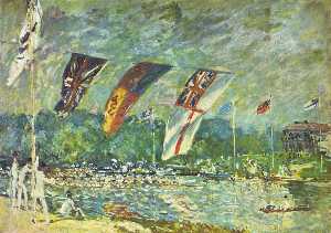 Alfred Sisley - The regattas Moseley