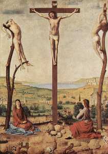 Antonello Di Giovanni Di Antonio (Antonello Da Messina) - Crucifixion