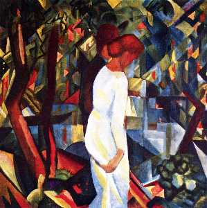 August Macke - Couple in the woods