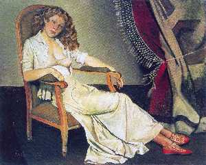 Balthus (Balthasar Klossowski) - The white skirt