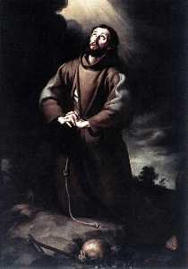 Bartolome Esteban Murillo - St. Francis of Assisi at Prayer