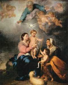 Bartolome Esteban Murillo - The Holy Family (The Seville Virgin)