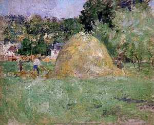 Berthe Morisot - Haystacks at Bougival