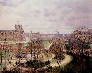 Camille Pissarro - View of the Tuileries, Morning
