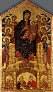Cimabue - Madonna and Child Enthroned (Maesta)