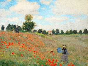 Claude Monet - Wild Poppies, near Argenteuil
