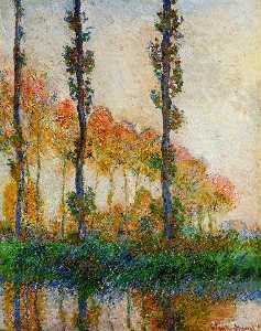 Claude Monet - The Three Trees, Autumn