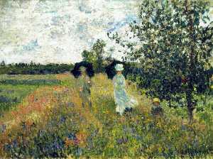 Claude Monet - Promenade near Argenteuil