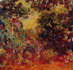 Claude Monet - The Artist-s House from the Rose Garden