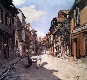 Claude Monet - Street of the Bavolle Honfleur