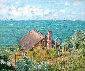 Claude Monet - The Cabin at Saint-Adresse