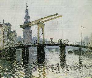 Claude Monet - The Bridge, Amsterdam