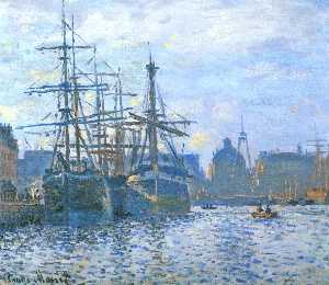 Claude Monet - The Havre, The bassin Trade