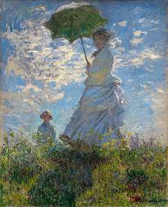 Claude Monet - The Promenade, Woman with a Parasol