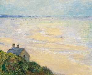 Claude Monet - The Hut at Trouville, Low Tide