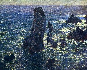 Claude Monet - The Pyramids, Cliffs at Belle-Ile