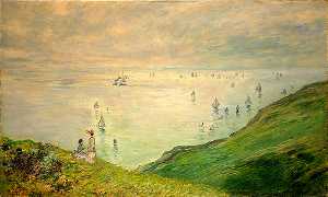 Claude Monet - Cliffs Walk at Pourville