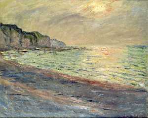 Claude Monet - Pourville, Sunset