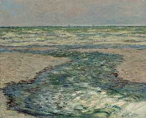 Claude Monet - The Seacoast of Pourville, Low Tide