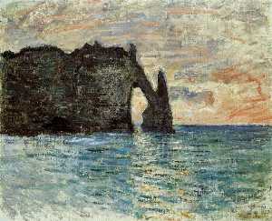 Claude Monet - The Manneport, Cliff at Etretat