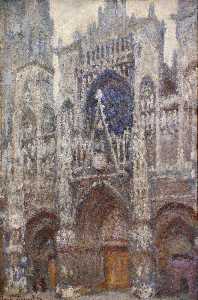 Claude Monet - Rouen Cathedral, Grey Weather