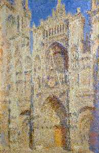 Claude Monet - Rouen Cathedral, Portal in the Sun