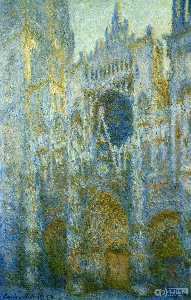 Claude Monet - Rouen Cathedral, West Facade, Noon