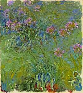 Claude Monet - Agapanthus Flowers