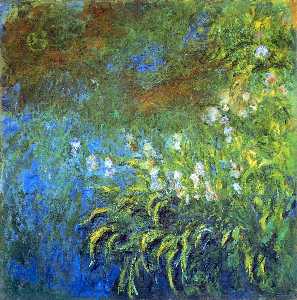 Claude Monet - Iris at the Sea-Rose Pond