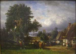 Constant Troyon - Apple Harvest in Normandy