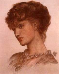 Dante Gabriele Rossetti - Portrait of Aflaia Coronio
