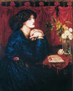 Dante Gabriel Rossetti - Jane Morris (The Blue Silk Dress)
