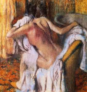 Edgar Degas - After the Bath, Woman Drying Herself