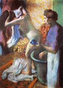Edgar Degas - The Cup of Tea (Breakfast after Bathing)