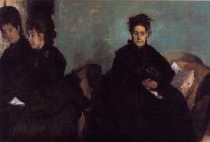 Edgar Degas - The Duchess de Montejasi and her daughters Elena and Camilla