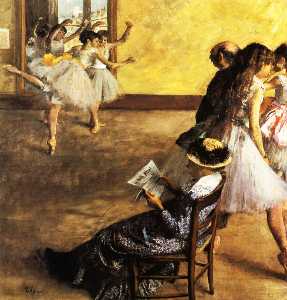 Edgar Degas - Ballet Class, the Dance Hall