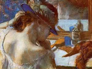 Edgar Degas - At the Mirror