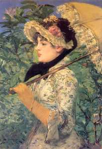 Edouard Manet - Spring (Study of Jeanne Demarsy)