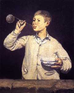 Edouard Manet - Boy Blowing Bubbles