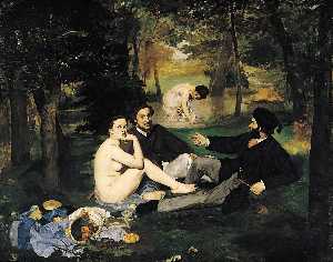 Edouard Manet - The Luncheon on the Grass - (own a famous paintings reproduction)