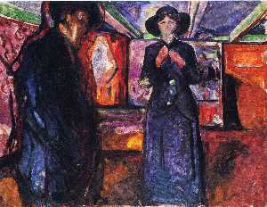 Edvard Munch - Man and Woman II